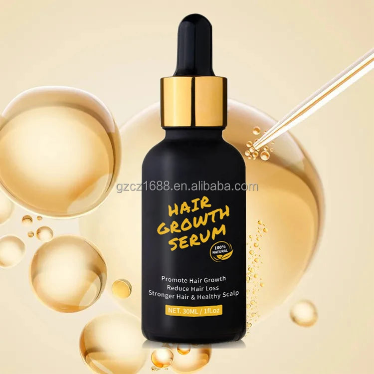 Private Label Natural Ginger DHT Blockers OEM Folliboost Herbal Essence Hair Growth Serum with Biotin