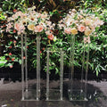 Transparent Acrylic Wedding Centerpiece Stand Crystal Flower Wedding Table Center Set Decoration Stand Home Furnishing Decor