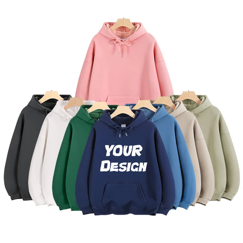 Manufacturer's Men's Heavyweight 500gsm Cotton Oversized Hoodie Casual Streetwear  Screen Print Winter Casual Style Pullover