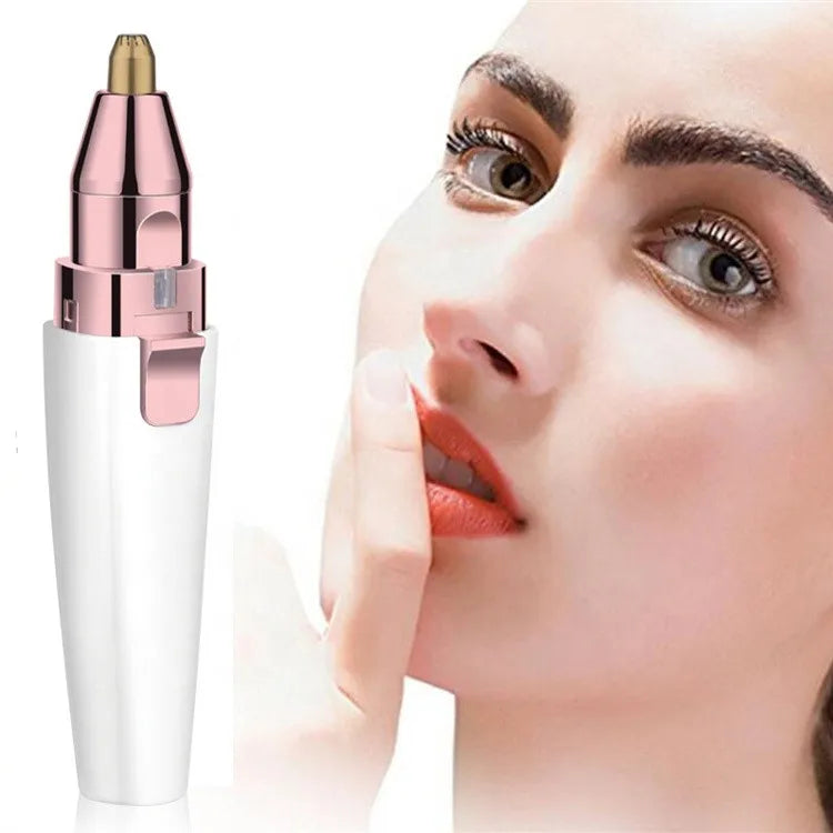 Mini 2-in-1 Rechargeable Electric Hair Shaver Eyebrow Epilator Lady's Household Hair Removal Device for Women English Operating