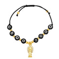 Devil's Eye Bracelet Eye Rice Beaded Colorful Woven Rope Wholesale Virgin Mary Charms Bracelet for Girl