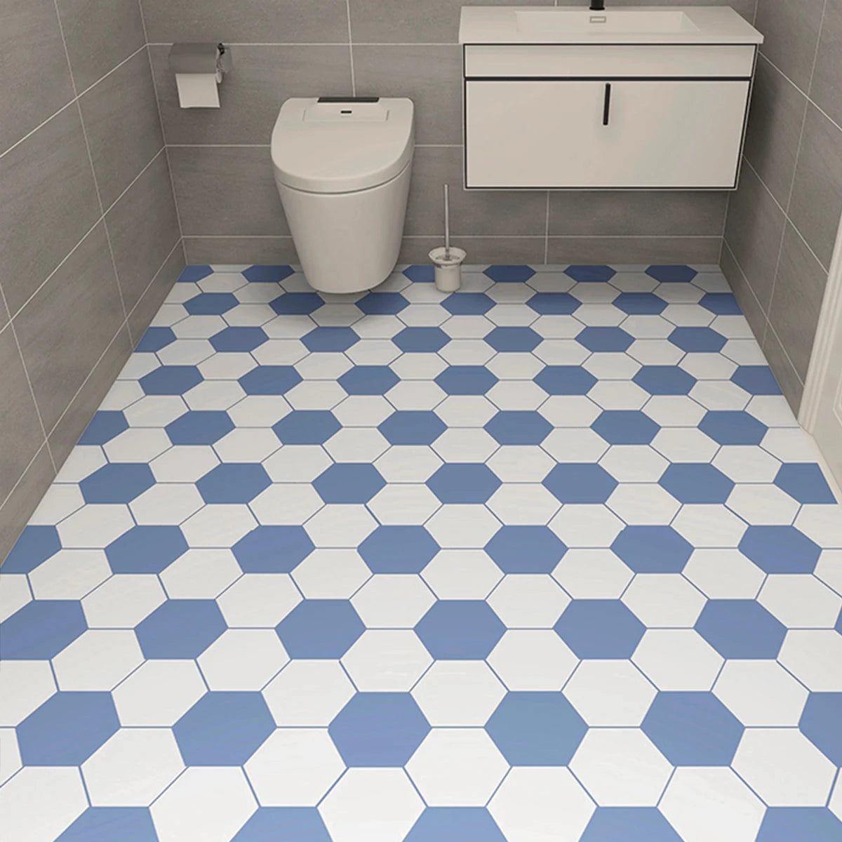 ORON DECO Wholesale Price Pvc Waterproof Floors Tiles Stickers Non Woven Plastic Flooring for Home Decor Luxury 24X196.9 Inch