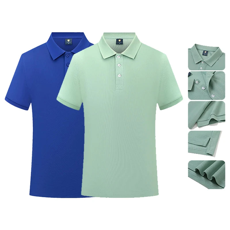 Super Quality Cotton Heavy Gsm Men's Polo Shirts Short Sleeve Unisex Polo t Shirts for Uniform