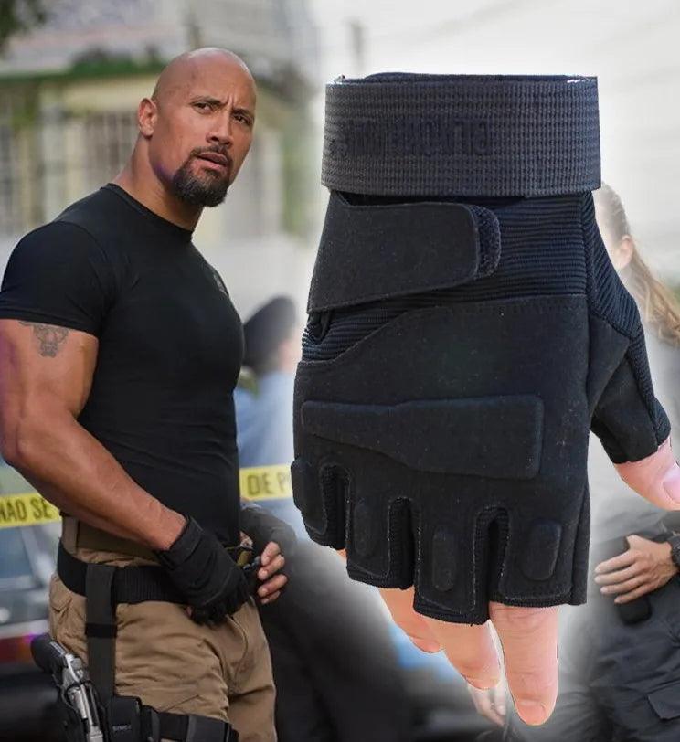 Safety Sports Racing Gloves Man Half Finger Bike Tactical Gloves