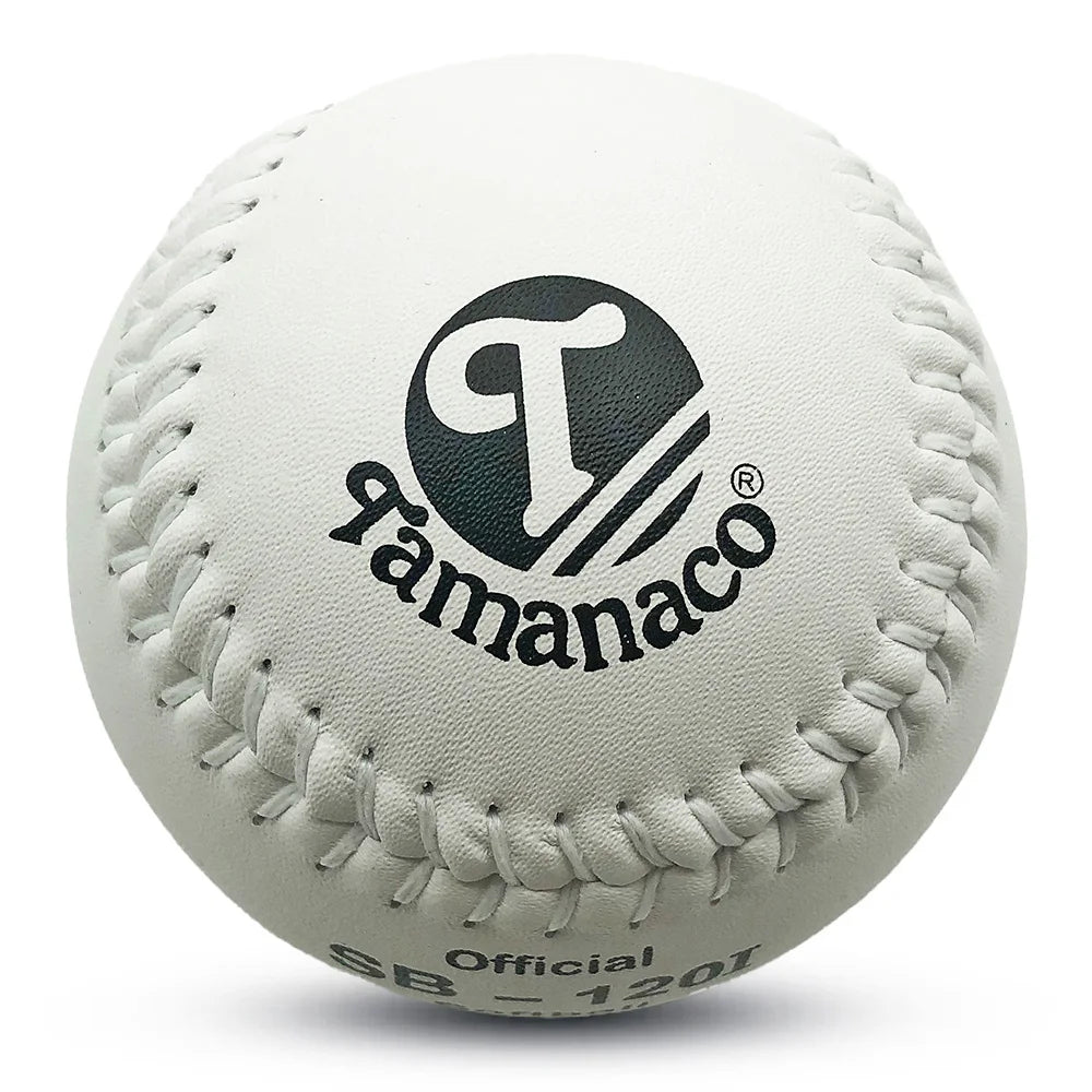 Top Ranking Hot Selling 12 Inch White Leather Cor.52420 PK Cork Core Durable and Wear Resistance Tamanaco SB-120I Softball Ball