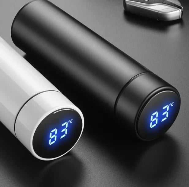 Wholesale Smart Tumbler Custom Logo Led Temperature Display Water Bottle with Tea Infuser Keeping Hot Cold