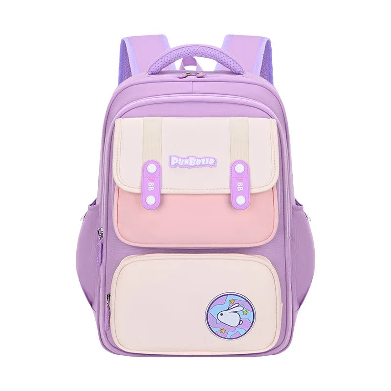 2024 New Fashion Ultra Light Waterproof Large Capacity Backpack School Bag for Students in Grades 1-6