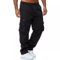 Men's Elastic Waist Light Weight Anti-Static Work Waterproof Dust-Proof Hand Drawn 100% Cotton Work Pants