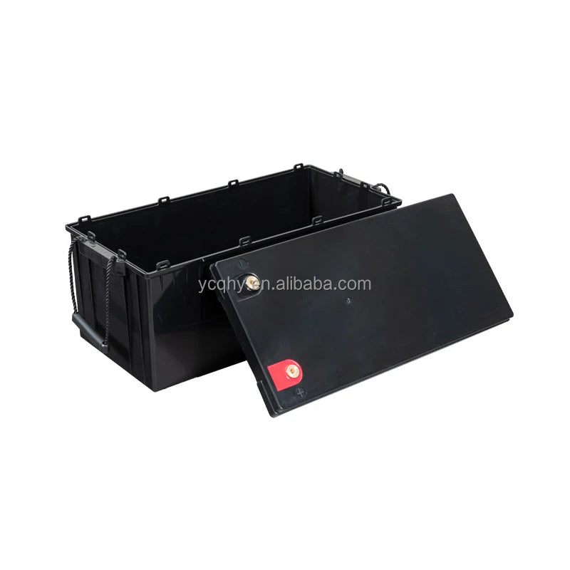 Factory Customized QHY 12V200a Lithium Battery Box Waterproof ABS Plastic for LFP Battery Use 8 Cells Capacity No BMS