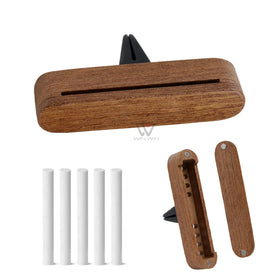 Gift Box Car Packed Wooden Car Vent Air Refreshner Black Square Car Perfume Diffusers
