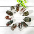 Wholesale Natural Green Ghost Quartz Crystal Point Healing Stone for Crystal Crafts Other Product Category