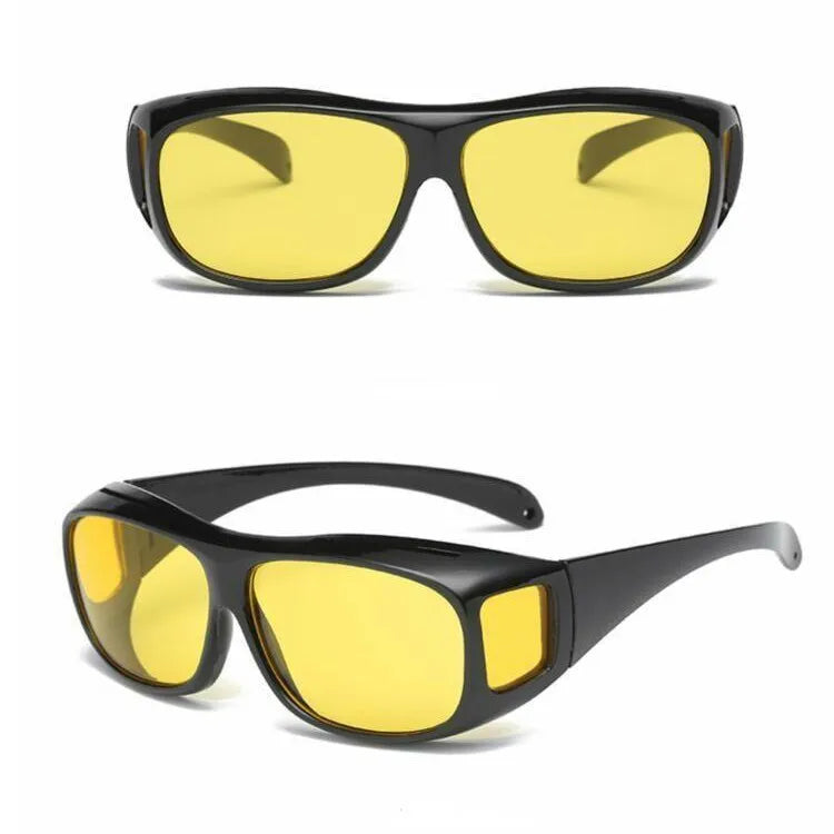 Polarized Day Night Driving Glasses Anti Glare Sunglasses for Men Women High Definition Night Vision Wrap Sunglasses