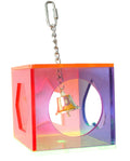 Acrylic Bird Toy Six Square Star Multi-Layer Foraging Parrot Climbing Biter Interactive Plastic Ball Feeder Box Made PET