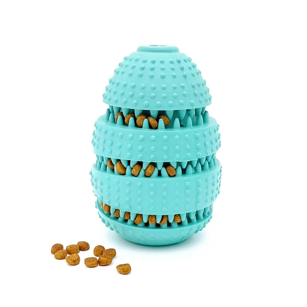 Rubber Durable Non-toxic Teeth Cleaning Slow Pet Feeder Dog Toy Interactive Dog Chew Toy for Aggressive Chewer