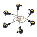 HENGJIA Wholesale 5pcs/bag Fishing Bait Lure Head Jigging Fishing Lure Factory Price Black Green Yellow