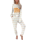 Wholesale Soft Women Lounge Wear Plus Size Custom Lounge Sets for Women Comfort Lounge Wear Custom 3D Print Pajamas