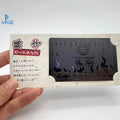Matte Black Metal Cards with Holders
