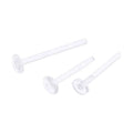New Earring Accessories Environmentally Friendly Plastic Flat Invisible Resin Earrings Findings Stick OEM ODM 11mm/13.5mm 100pcs