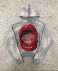 Custom Sunfaded Pullover Sweatshirts Cotton French Terry Oversized Relaxed Fit Graphic Screen Print Vintage Acid Wash Hoodie Men