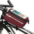 B-soul Waterproof Cycling Road Packing Tools Accessories Tube Touch Screen Bike Phone Bicycle Front Frame Bag