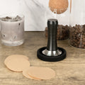 1SET 2-IN-1 Espresso Tamper WDT Tool With Silicone Tamper Mat Coffee Filter Paper Coffee Tamper Espresso Coffee Stirrer