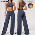 PASUXI New 2PCS Seamless Gym Clothing Yoga Outfit Pants Sports Suit Women Workout Customized Logo Spandex Nylon Gym Fitness Sets