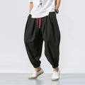 M-5XL Chinoiserie Ice Silk Men's Pants Loose Oversized Men's Pants Lantern Leggings Casual Streetwear Pants