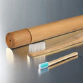 Disposable Biodegradable Natural Bamboo Toothbrush with Soft Bristles for Hotel Amenity Sets Customizable Logo Printing