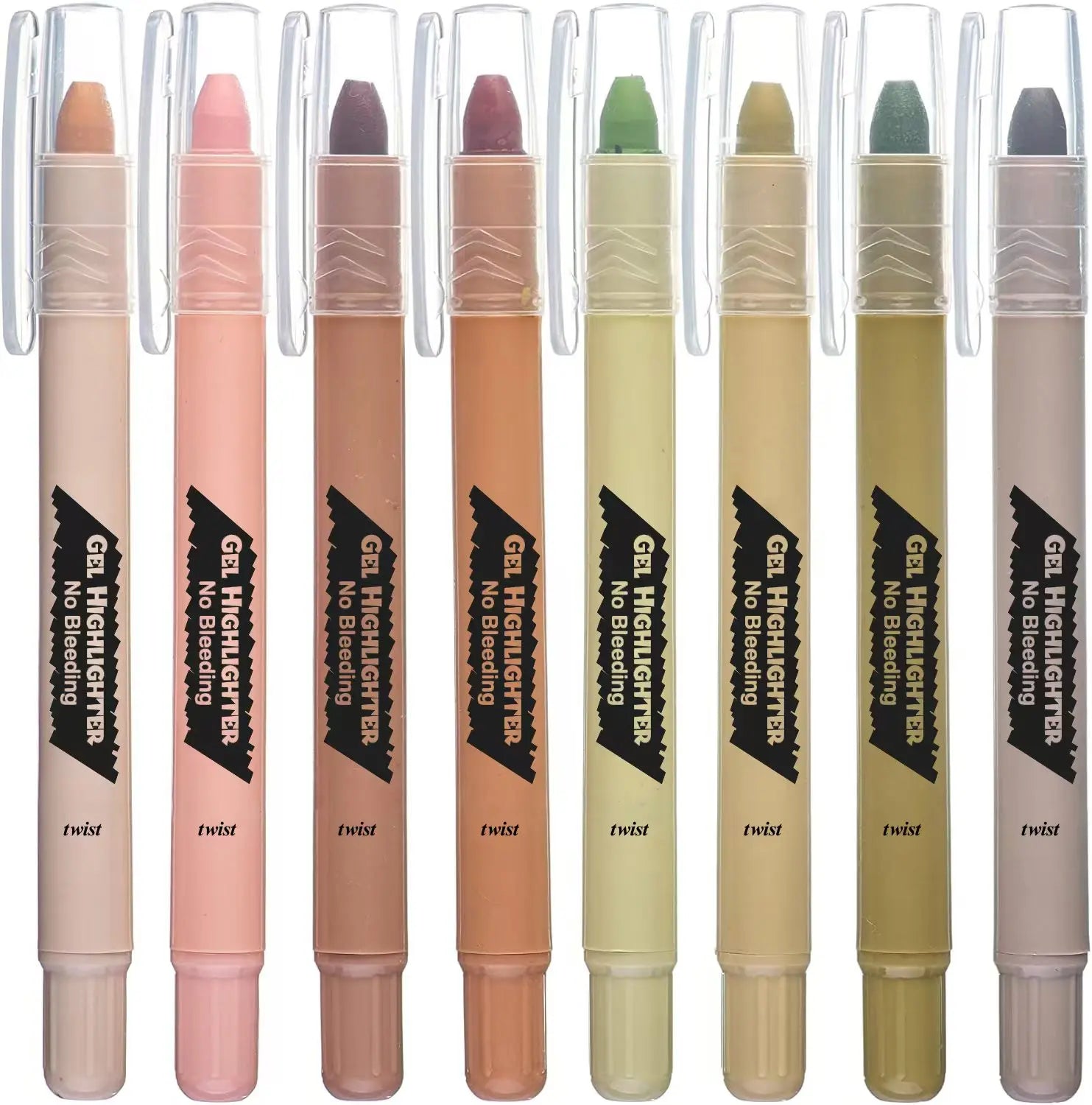 Bible Highlighters No Bleed Gift Set Vintage Colors 8 Pack Non Bleeding Gel Pen Highlighter  No Bleed Highlighters