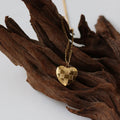 MICCI New Trendy Wholesale Non Tarnish Free Waterproof Jewelry 18K Gold Plated Stainless Steel Plaid Pendant Necklace