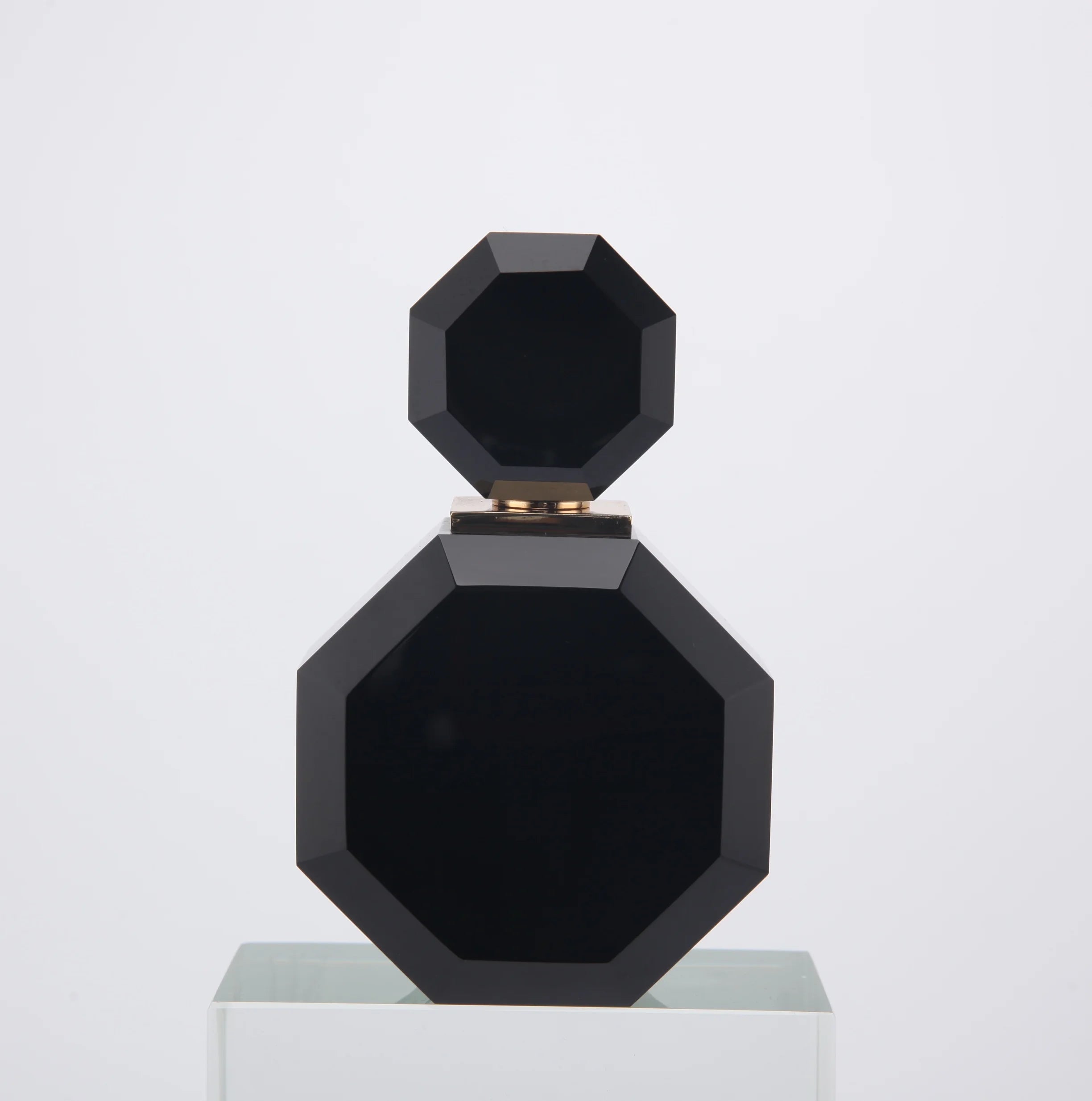 Natural Stone Crystal Quartz Blue Fluorite Amethyst Perfume Bottle UV Printed Polished Collectible Customized Color
