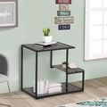 Vintage Wrought Iron Coffee Corner Console Table with Textured Desktop Minimalist Design for Small Living Room & Hotel Use