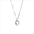 S925 Sterling Silver Simple Moonstone Drop Pendant Necklace Charm Women Choker Necklaces Jewelry China Manufacturer Supplier