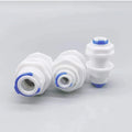 1/4" or 3/8"(2 Different Size) Equal Bulkhead Union Connector Quick Connect RO Water Reverse Osmosis Aquarium Fitting
