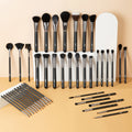 EMF Professional Makeup Brush Set 42pcs Vegan Eyeshadow Foundation Brushes Luxury Wood Handle for Contour Blush Concealer Makeup