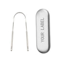 304 Stainless Steel Tongue Cleaner /  Tongue Scraping Scraper / Bad Breath Remover