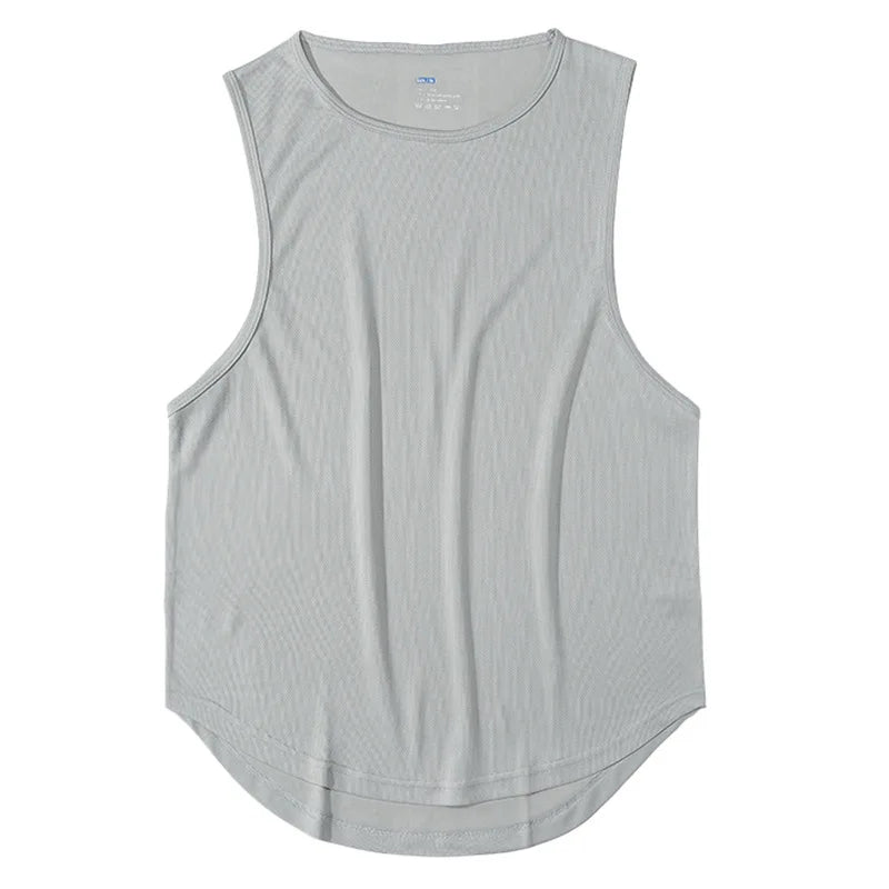 Men's Workout Singlet Gym Vest Fitness Lightweight Tank Top Running Training Vest for Men