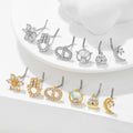 Gaby New Arrive Nose Rings Bulk Stainless Steel  Flower Moon Design  Nose Stud Body Piercing Jewelry Wholesale