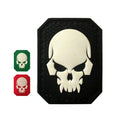3D PVC Skull Luminous Tactical Patch Personalized Rubber Badge Sew-On Appliqued Outdoor Custom Design Clothes with Hook