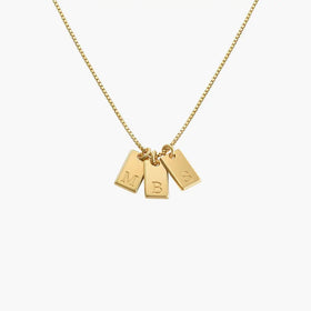 Wholesale Initials Name Necklace Stainless Steel Letter Pendant Initial Necklace Engraved Letters DIY Personalized Jewelry