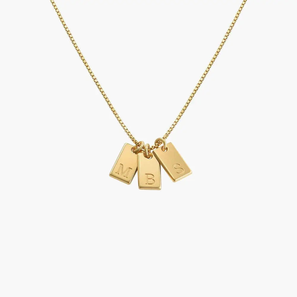 Wholesale Initials Name Necklace Stainless Steel Letter Pendant Initial Necklace Engraved Letters DIY Personalized Jewelry