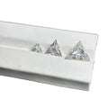 White D VVS1 Triangle Lab Grown  Moissanite Diamond Gemstone for Earring Making
