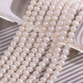 4.5-5mm White Nature Loose Pearl Strand Potato Round Freshwater Pearl Beads for Necklace DIY Jewelry Making Wholesale