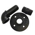 Antique Black 3/4 Inch Malleable Iron Pipe Fittings Elbow Low Pressure Home Decorative Iron Pipe Connecting