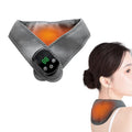 Heated Neck and Shoulder Massager with Shiatsu Kneading Vibration Cordless USB Rechargeable Massager for Back Pain Relief