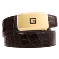 LY36-61502-8 Men's Leather Belt With Personalized Letters Steel Buckle Belt Stock