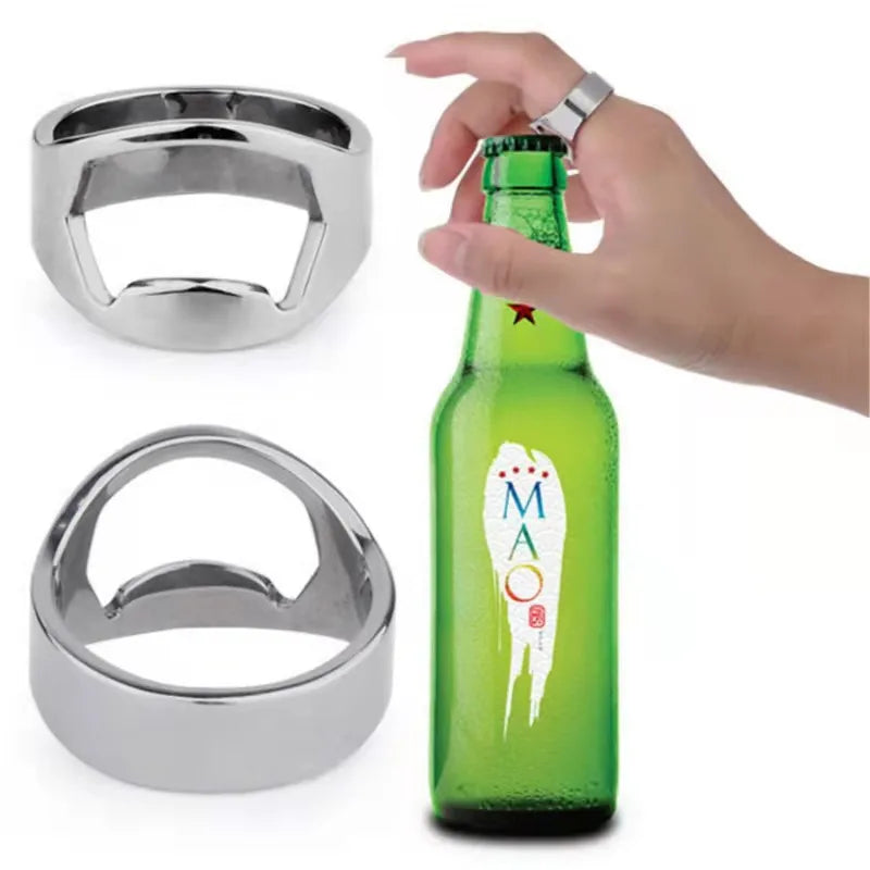 Wholesale Fashion Hot Selling Cheap Beer Bottle Opener Stainless Steel Rings