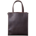 Detachable Straps Dark Coffee 15 Inch Laptop Shopping Work Leather Tote Messenger Shoulder Bags