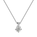Wholesale New Hot Sale 925 Sterling Silver Fashion Prong Setting 5A Cubic Zirconia Women's Pendant Jewelry Necklace