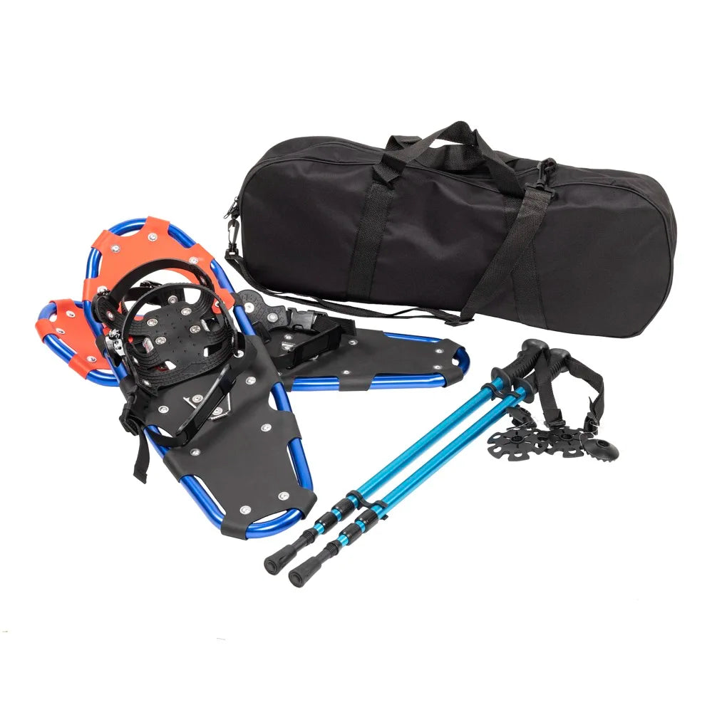 HDPE Decking Lightweight Aluminum Frame Snowshoes for Adults Men Winter Safety Anti-Slip Customized Logo 22-30" Sizes